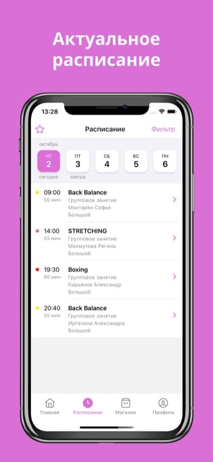 Экран приложения WOM.INSIGHTS studio